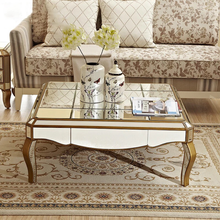 Load image into Gallery viewer, Golden mdf wooden / mirrored furniture