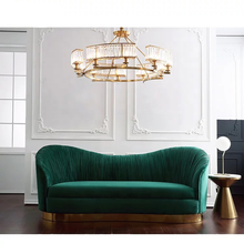 Load image into Gallery viewer, Vintage luxurious velvet sofa