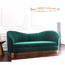 Load image into Gallery viewer, Vintage luxurious velvet sofa