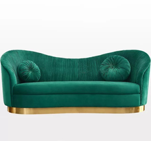 Load image into Gallery viewer, Vintage luxurious velvet sofa