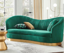 Load image into Gallery viewer, Vintage luxurious velvet sofa