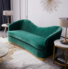 Load image into Gallery viewer, Vintage luxurious velvet sofa