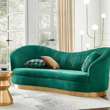 Load image into Gallery viewer, Vintage luxurious velvet sofa