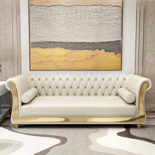 Load image into Gallery viewer, Modern L-Shape White Sectional Sofa Loveseat With Chaise