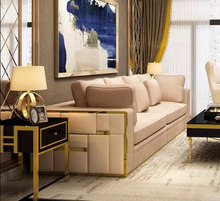 Load image into Gallery viewer, High End Luxury Leather Contemporary Designer Sofa
