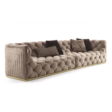 Load image into Gallery viewer, Modern Chesterfield Upholstered Velvet Designer Sofa