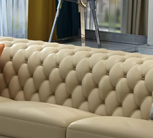 Load image into Gallery viewer, Modern Button Upholstered Velvet Leather Designer Sofa