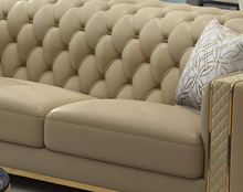 Load image into Gallery viewer, Modern Button Upholstered Velvet Leather Designer Sofa