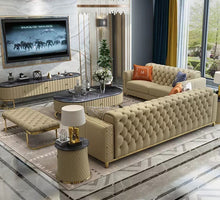 Load image into Gallery viewer, Modern Button Upholstered Velvet Leather Designer Sofa