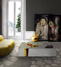 Load image into Gallery viewer, Modern table design stainless metal furniture