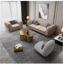 Load image into Gallery viewer, Luxury Italian Designer Button Upholstered Sofa