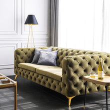 Load image into Gallery viewer, Luxury Italian Designer Button Upholstered Sofa