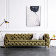 Load image into Gallery viewer, Luxury Italian Designer Button Upholstered Sofa