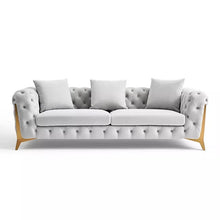 Load image into Gallery viewer, Luxury Italian Designer Button Upholstered Sofa