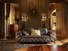 Load image into Gallery viewer, Luxury Italian Designer Button Upholstered Sofa