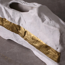 Load image into Gallery viewer, Modern ceramic gold plated vase