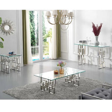 Load image into Gallery viewer, Collection Contemporary Brushed Gold Console Table