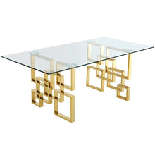 Load image into Gallery viewer, Collection Contemporary Brushed Gold Console Table 