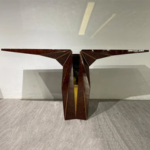 Load image into Gallery viewer, Red Art Deco statement console table