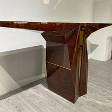 Load image into Gallery viewer, Red Art Deco statement console table