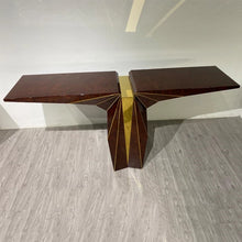 Load image into Gallery viewer, Red Art Deco statement console table