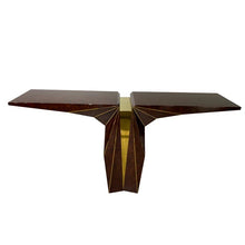 Load image into Gallery viewer, Red Art Deco statement console table