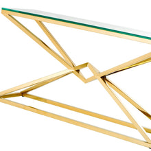 Load image into Gallery viewer, Contemporary Silver Glass Console Table