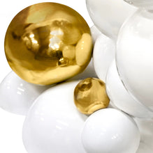 Load image into Gallery viewer, High end handcrafted Spherical designer white/Gold lacquer console table