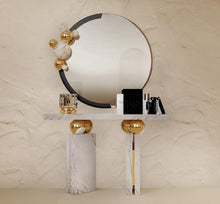 Load image into Gallery viewer, Exclusive Spherical Designer Marble Console Table