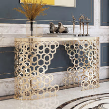 Load image into Gallery viewer, Contemporary marble Designer frame console Table