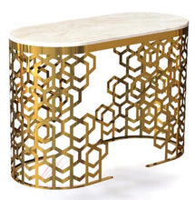 Load image into Gallery viewer, Contemporary marble Designer frame console Table