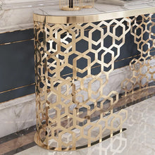 Load image into Gallery viewer, Contemporary marble Designer frame console Table