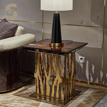 Load image into Gallery viewer, Exclusive Zebra Glass Designer Contemporary Console Table