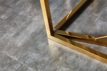 Load image into Gallery viewer, Glamoureax Collection Contemporary Glossy Gold Console Table