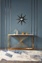 Load image into Gallery viewer, Glamoureax Collection Contemporary Glossy Gold Console Table