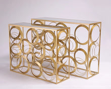 Load image into Gallery viewer, High End Contemporary Ring Base Console Table