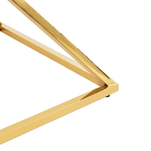 Load image into Gallery viewer, Contemporary Gold Glass EndTable