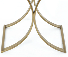 Load image into Gallery viewer, Marble top gold base end table