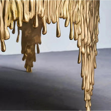 Load image into Gallery viewer, Condensation shaped Gold leaf luxury end table