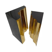 Load image into Gallery viewer, Modern crack effect designer stainless metal end table