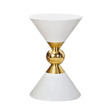 Load image into Gallery viewer, Hourglass Marble Side Table
