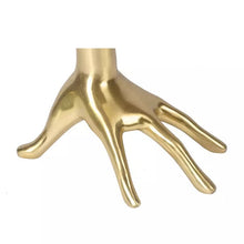 Load image into Gallery viewer, Contemporary Gold Hand abstract Side Table