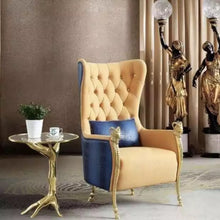 Load image into Gallery viewer, Contemporary Gold Hand abstract Side Table