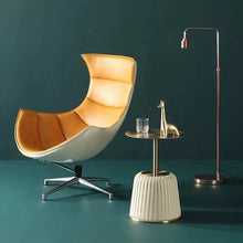 Load image into Gallery viewer, Modern leather base end table