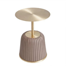 Load image into Gallery viewer, Modern leather base end table