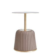 Load image into Gallery viewer, Modern leather base end table