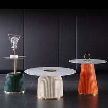 Load image into Gallery viewer, Modern Leather Base End Table