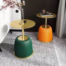 Load image into Gallery viewer, Modern Leather Base End Table