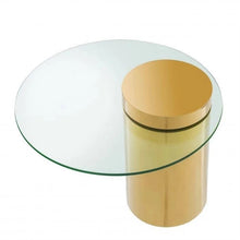 Load image into Gallery viewer, Contemporary Glass Top End Table