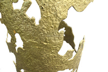 Load image into Gallery viewer, Luxury gold leaf irregular end table